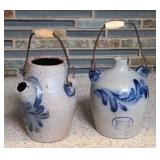 (2) ROWE MINIATURE CROCK JUGS