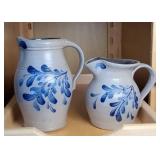 (2) ROWE POTTERY PITCHERS