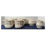 LONGABERGER COFFEE MUGS & CREAMER