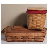 (2) LONGABERGER BASKETS