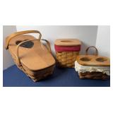 (3) LONGABERGER BASKETS