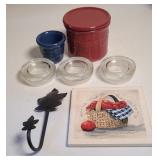 LONGABERGER HOOK, CANDLE HOLDERS & MORE