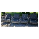 (4) SWIVEL PATIO CHAIRS