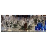 (8) STEMMED WINE GLASSES, CHILDS WATER SET