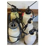 (6) SPRAYERS W/ SOME LIQUID