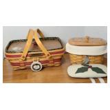 (2) LONGABERGER BASKET