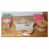 (3) LONGABERGER BASKETS TREE TRIMMING