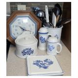 PFALTZGRAFF SALT CROCK, UTENSIL HOLDER,