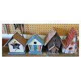 (4) BIRD HOUSES