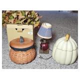 LONGABASKET PUMPKIN BASKET & OTHER FALL DECOR