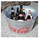 COCA COLA METAL BUCKET & ASSTD BOTTLES