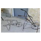 (2) WROUGHT IRON PLANT HOLDERS
