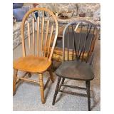 (2) WOODEN CHAIRS