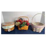 (3) LONGABERGER BASKETS