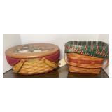 (2) LONGABERGER CHRISTMAS BASKETS