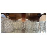 (8) FOSTORIA AMERICAN TUMBLERS W/ ICE BUCKET