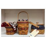 (3) LONGABERGER BASKETS
