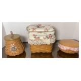(3) LONGABERGER BASKETS