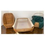 (3) LONGABERGER BASKET
