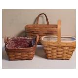 (3) LONGABERGER BASKETS