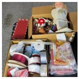 RIBBON & OTHER CHRISTMAS DECOR