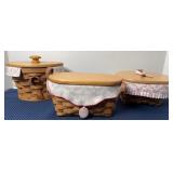 (3) LONGABERGER HORIZON OF HOPE BASKETS