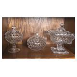 (3) FOSTORIA AMERICAN DISHES