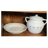 LONGABERGER COOKIE JAR & PIE PLATE