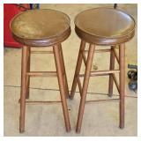(2) PADDED BAR STOOLS