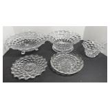 (2) FOSTORIA AMERICAN BOWLS & JAM JAR