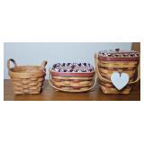 (3) LONGABERGER BASKETS
