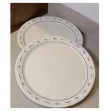 (2) LONGABERGER LARGE PLATTERS