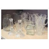 VINTAGE CRYSTAL PITCHERS & MORE