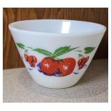FIRE KING BOWL W/ APPLES