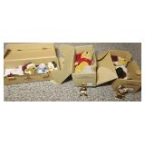 (2) WINNIE THE POOH BEARS & ORNAMENTS
