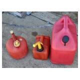 (3) GAS CANS