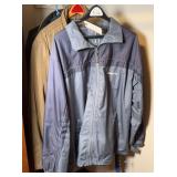 (3 MENS JACKETS, (1) RAIN SUIT, SIZE LARGE