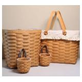 (4) LONGABERGER BASKETS