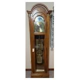 PEARL MOON & STARS GRANDFATHER CLOCK INCLUDES KEYS
