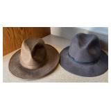 (2) FEDORA HATS EXTRA LARGE