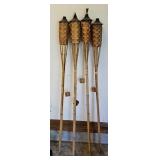(4) TIKI TORCHES