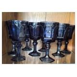 (8) FOSTORIA VIRGINIA WINE GLASSES