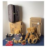 (2) MOHAIR BEARS BY BOYD