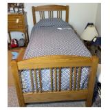 TWIN BED W/ BEDDING
