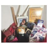 TOTE OF MISC: SPORTS MEMORABILIA, TOYS & MORE