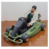 GI JOE FIGURINE W/ GI JOE GO CART