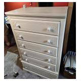 5 DRAWER WHITE DRESSER