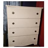 4 DRAWER WHITE DRESSER