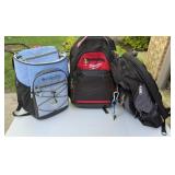 (3) BACKPACKS W/ TOTE
