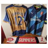 (2) ARSENAL ADULT SOCCER JERSEY & SCARF
